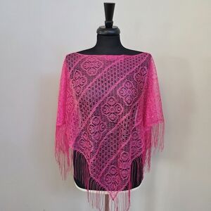Elegant Pink Lace Women Top